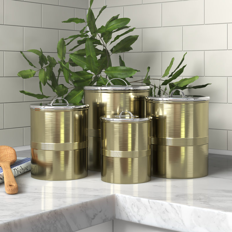 Mint Pantry® 4 Piece Kitchen Canisters & Storage Jars Set & Reviews